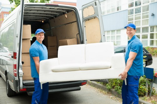Removal truck ready for a move in Kentishtown