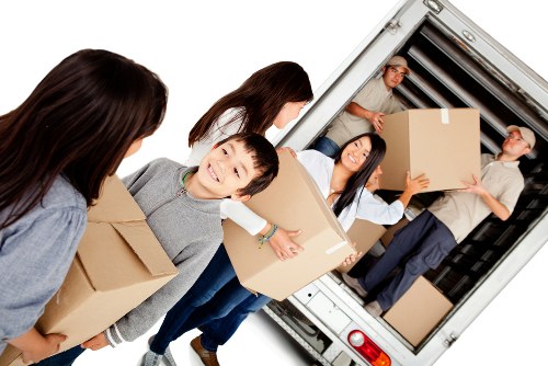 House removals team planning a move in Kentishtown