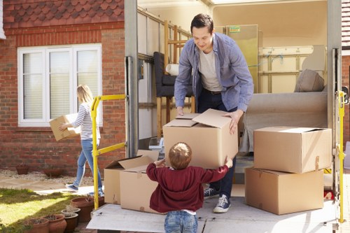 Furniture removals in Kentishtown planning and packing scene