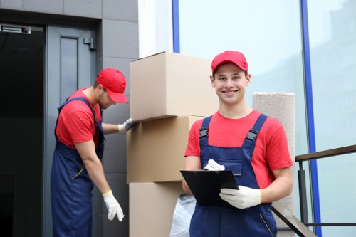 Kentishtown man and van service loading moving boxes