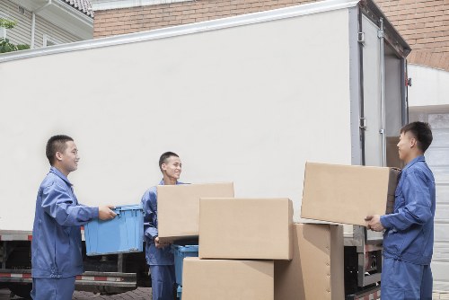 Van removal service in a residential Kentish Town street