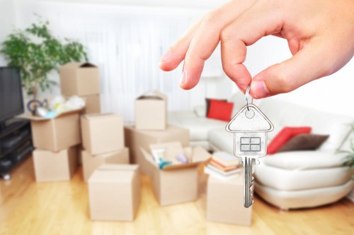 Storage and packing supplies used by removal companies in Kentishtown