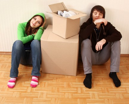 Professional movers preparing furniture for Kentishtown relocation