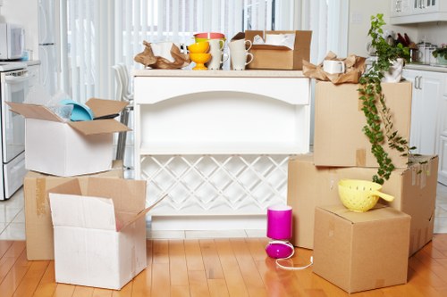 A flat move example in a Kentish Town apartment building