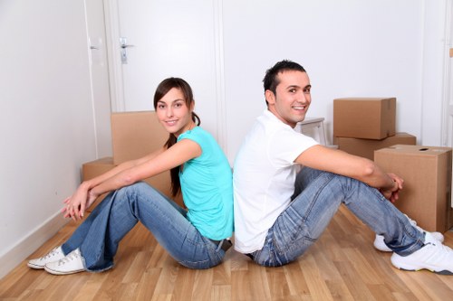 Trusted secure payment area for moving service transactions