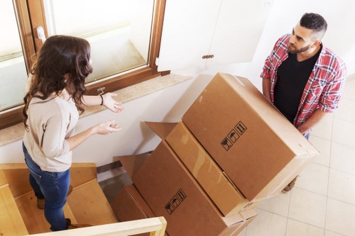 Business relocation using a removal truck in Kentishtown
