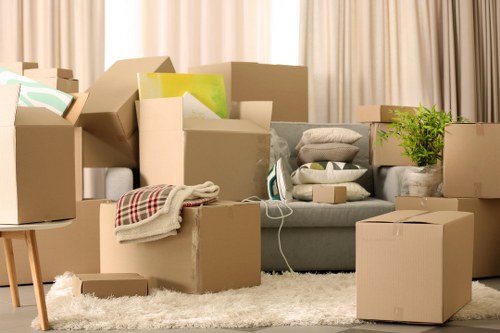 Kentishtown moving van prepared for household transport