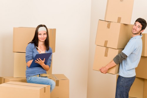 Removal van prepared for a student move in Kentishtown